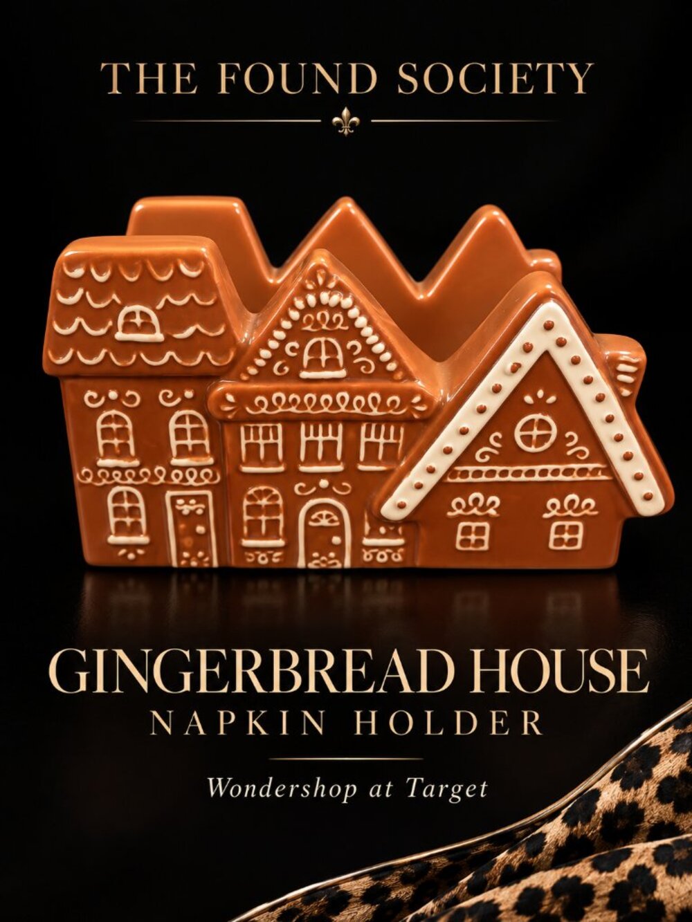 Wondershop Target Gingerbread House Stoneware Napkin Holder Christmas 2025